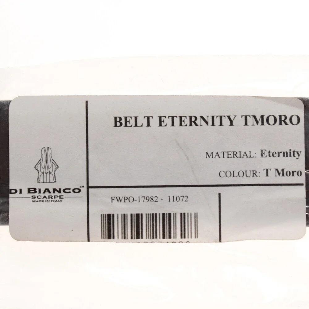Di Bianco NWT Cut to Size Dress Belt In Solid Brown Leather One Size